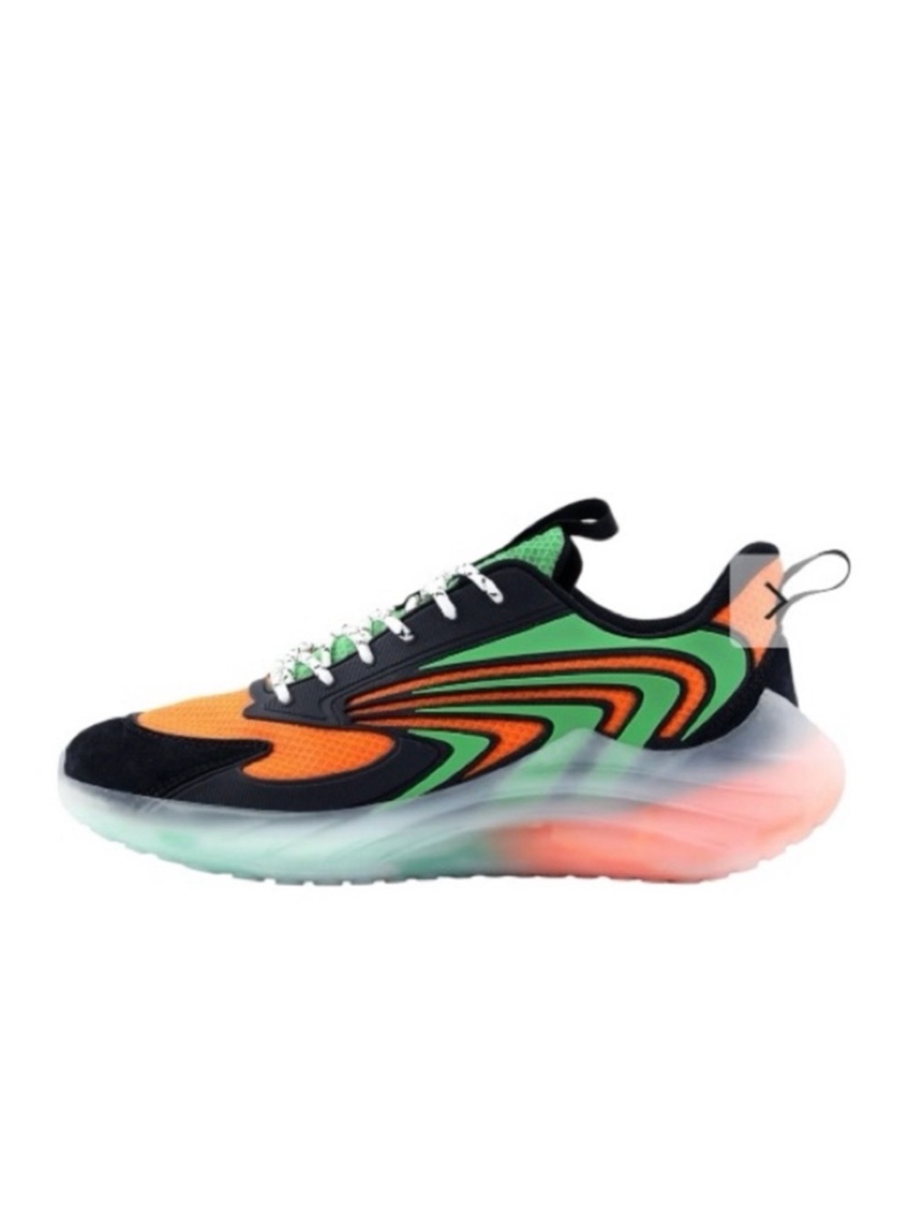 Krypton Sneakers Black, Orange and
Green Size 11